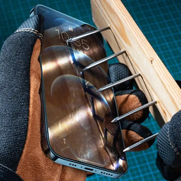 GOR İPhone 12/12 Pro 6.1 Best Full Tempered Cam Ekran Koruyucu 2Adet+Takma Aparatı-(5775)