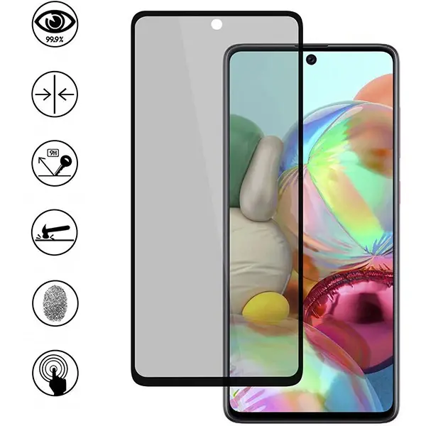 SM Galaxy Note 10 Lite 3D Full Privacy Gizlilik Tempered Cam Ekran Koruyucu-(5775)