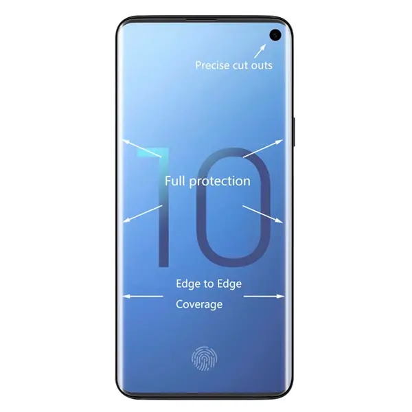 Ally Samsung Galaxy S10 3d Pet Kavisli Ekran Koruyucu-(5775)