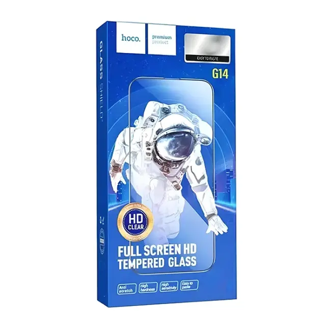 HOCO Guardian Shield Series iPhone 15 Plus HD Tempered Kırılmaz Cam Ekran Koruyucu 10 Adet Set-(5775)