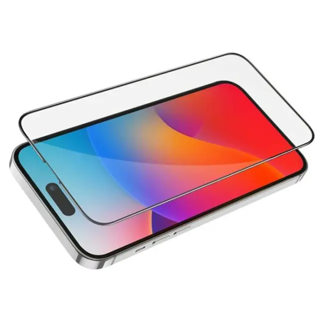 HOCO iPhone 15 Pro Max Full HD Tempered Kırılmaz Cam Ekran Koruyucu 10 Adet set-(5775)