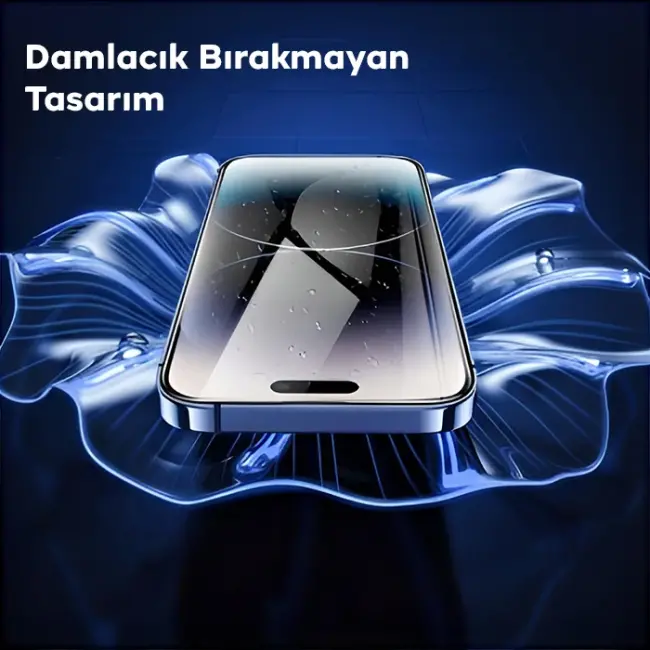 HOCO 9D iPhone 15 Pro Tempered Kırılmaz Cam Ekran Koruyucu-(5775)