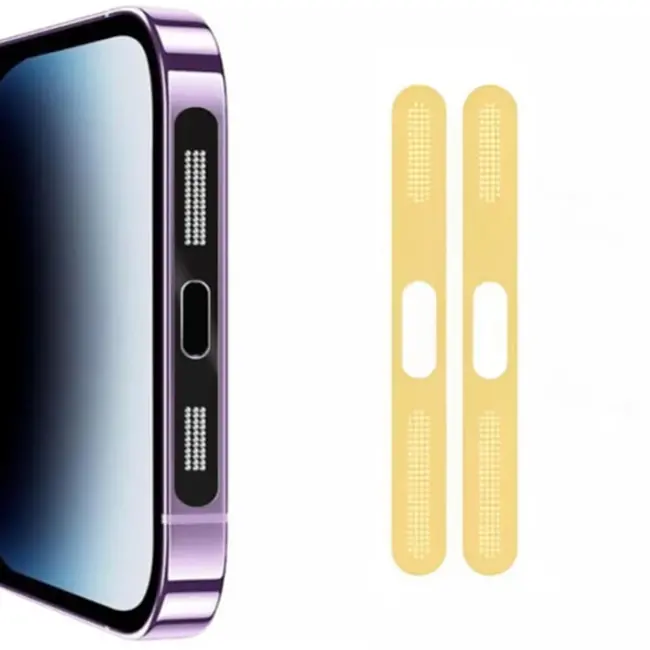 Ally iPhone 15 İçin Anti-Dust Toz Ve Kir Önleyici Sticker 2 Adet Set-(5775)