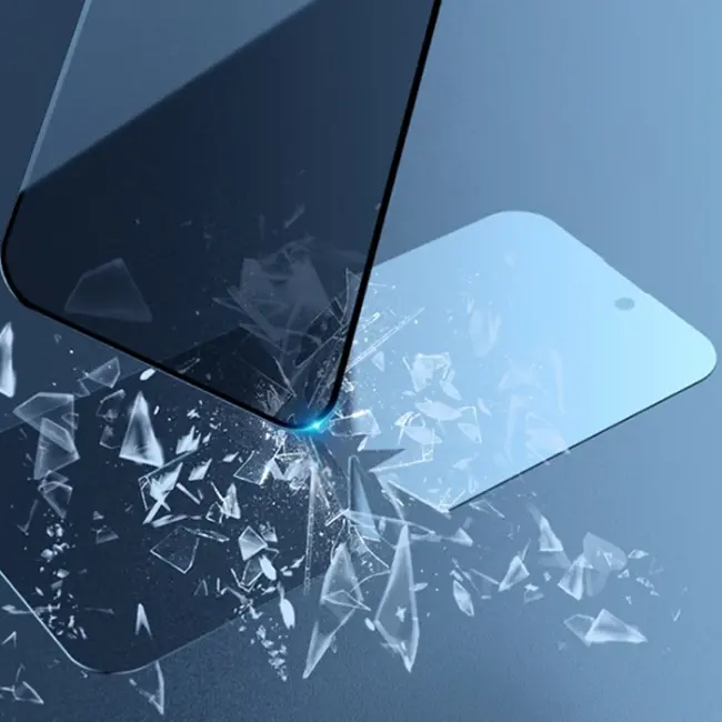 ALLY İPhone 15 Pro Max 3D Full Privacy Gizlilik Cam Ekran Koruyucu Anti-Spy-(5775)