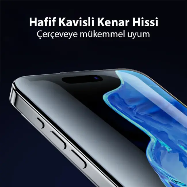 Ally iPhone 15 Pro Full Hd Kırılmaz Cam Ekran Koruyucu-(5775)