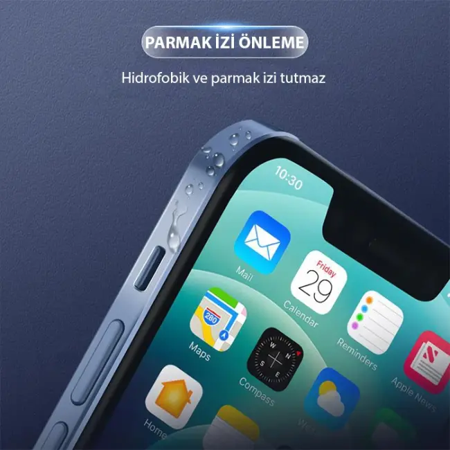 ALLY iPhone 15 Hidrojel Hayalet Yan Alt Üst Kaplama Koruyucu Film-(5775)