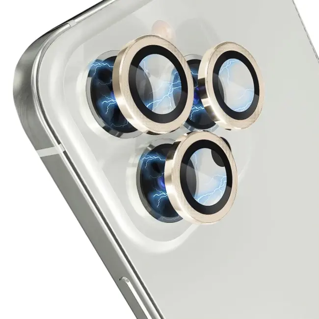 ALLY iPhone 15 Pro/15 Pro Max Kamera Lens Koruma Camı-(5775)