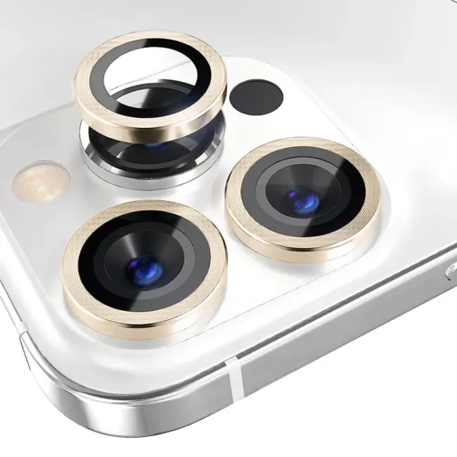 ALLY iPhone 15 Pro/15 Pro Max Kamera Lens Koruma Camı-(5775)