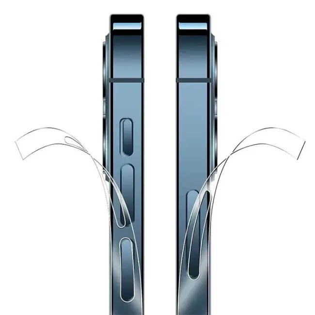 ALLY iPhone 15 Pro Max Hidrojel Hayalet Yan Alt Üst Kaplama Koruyucu Film-(5775)