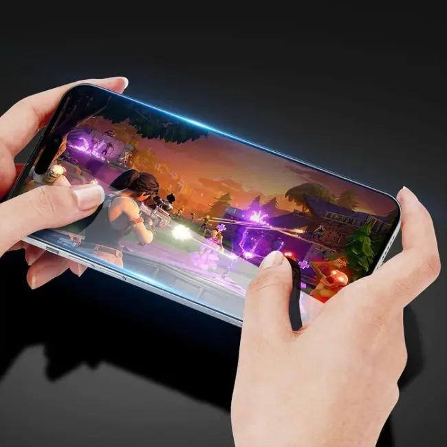 Dux Ducis iPhone 15 Plus Full Kaplama Tempered Cam Ekran Koruyucu-(5775)