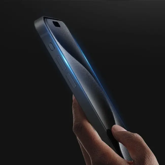 Dux Ducis iPhone 15 Pro Max Full Kaplama Tempered Cam Ekran Koruyucu-(5775)