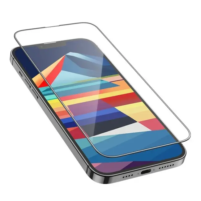 HOCO iPhone 15 Full 5D HD Tempered Kırılmaz Cam Ekran Koruyucu 25 Adet Set-(5775)