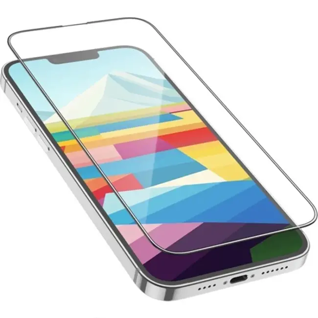 HOCO iPhone 15 Full  HD Tempered Kırılmaz Cam Ekran Koruyucu 25 Adet Set-(5775)