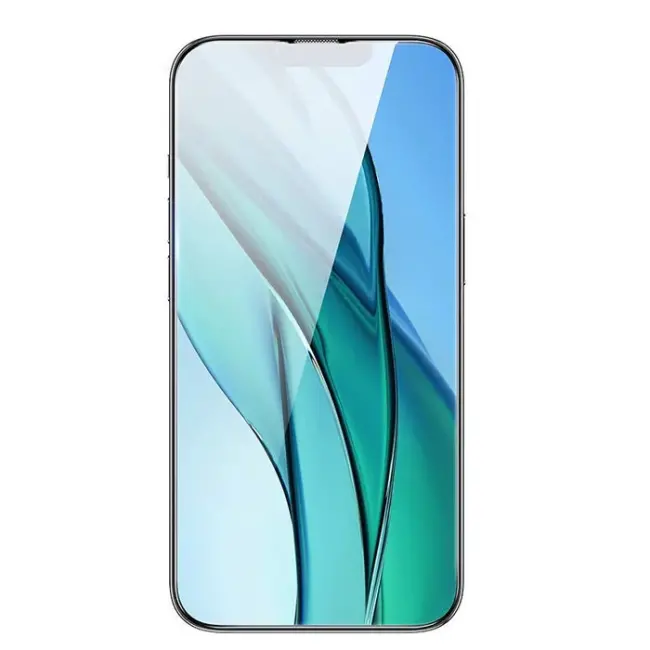 Baseus Crystal Serisi iPhone 15 Full Koruma Tempered Cam Ekran Koruyucu 2 Adet Set-(5775)