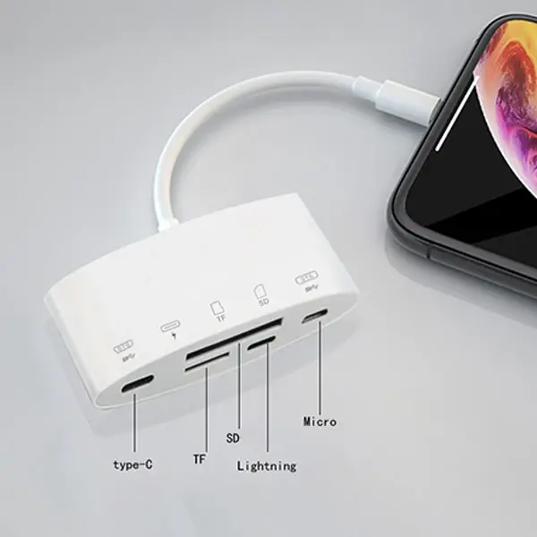 Ally NK-1040+Plus İPhone Lightning To SD/TF Card Usb Kamera Adaptörü-(5775)
