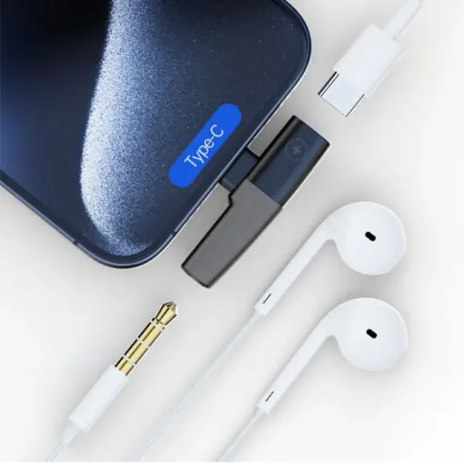 ALLY Mini 2in1 Type-c to 3.5mm Kulaklık + Type-c şarj Adaptöru-(5775)