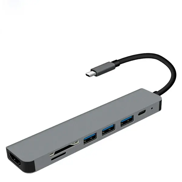 Ally 7in1 USB 3.1 HDMI 4K 30HZ 2K 1080P Type-C HUB Adaptör Dönüştürücü-(5775)