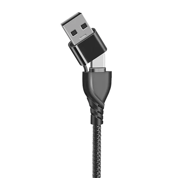ALLY 3in1 Type-C + USB To Lightning + Type-c + Micro Usb Şarj ve Data Kablosu-(5775)
