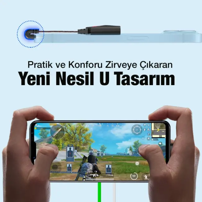 PLEXTONE GS1 iPhone Mıknatıslı Lightning to 3.5mm Kulaklık + Hızlı Şarj Adaptörü-(5775)