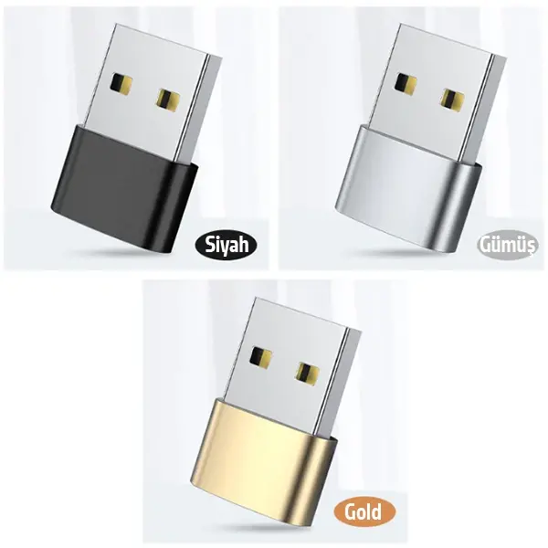 ALLY USB to Type-C Dişi Çevirici Dönüştürücü Adaptör-(5775)