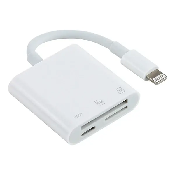 ALLY NK-101Y Pro 3 İn 1 İPhone Lightning to SD-TF Çevirici Adaptör-(5775)