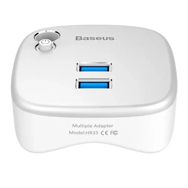 Baseus Çok Fonsiyonlu Notebook Adaptörü Hub Dual USB 3.0 RJ45 TF/SD-(5775)