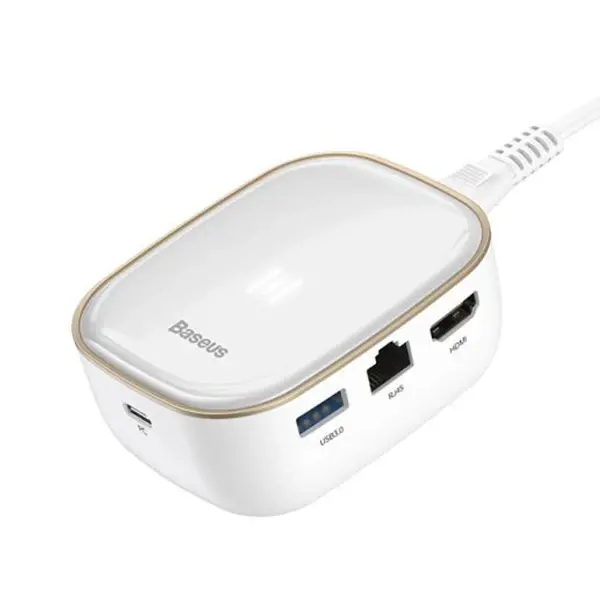 Baseus 6in1 USB Type C Çok Fonksiyonlu HUB B 3.0RJ45HDMISDmicro SD)  60W-(5775)
