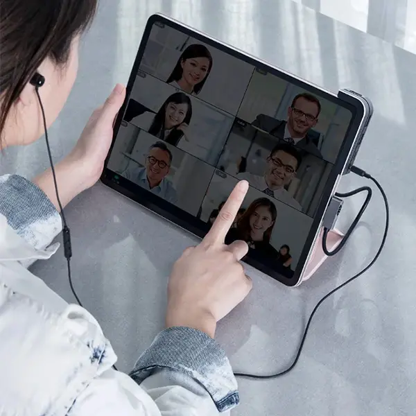 BASEUS Bending Angle No.7 Çok fonksiyonlu 6 Port Type-C Hub (CAHUB-CWJ0G)-(5775)