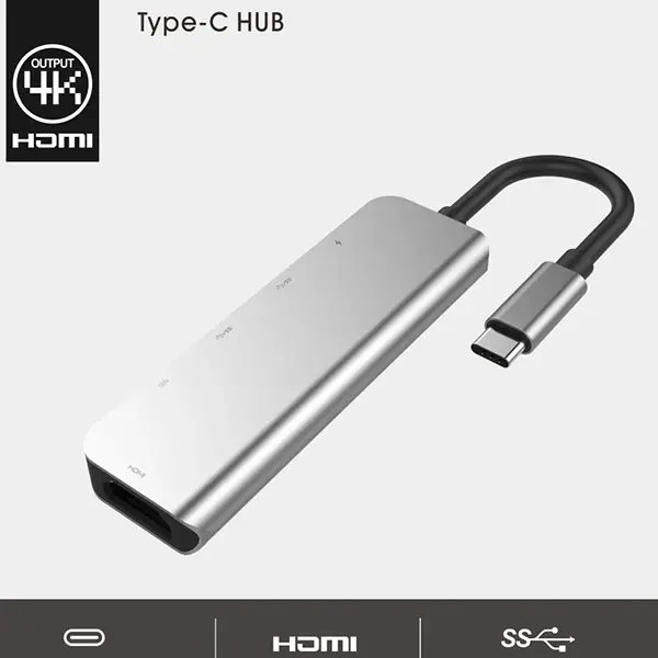 Ally Usb (Type-C to 5in1  Hdtv 2xUSB+2x PD) Hub Adaptör Çoklayıcı-(5775)