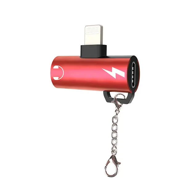 İPhone 14-13-12-11 Dual Lightning Girişli Şarj Dönüştürücü Başlık Adaptör-(5775)