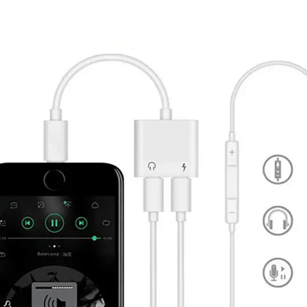 İPhone 14- 13-12-11- Lightning Kulaklık +Şarj Usb Adaptörü-(5775)
