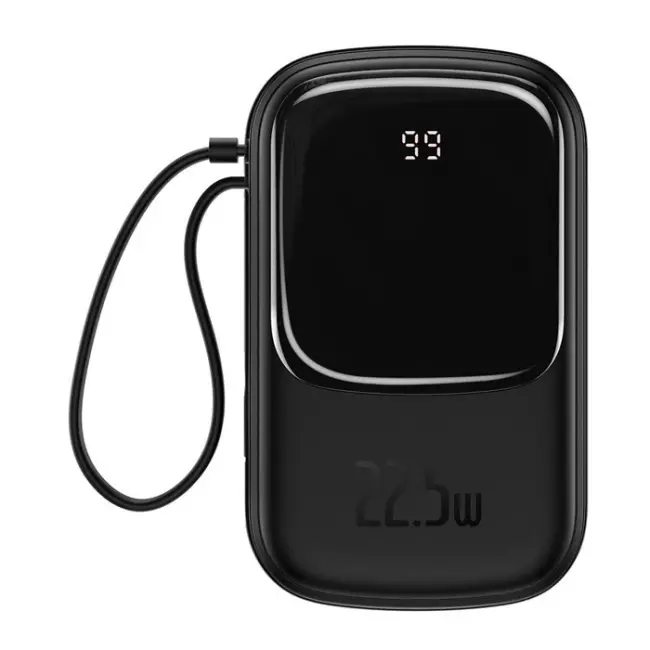 Baseus Qpow Pro Dijital Göstergeli 10000mAh 22.5W Hızlı Şarj Powerbank-(5775)