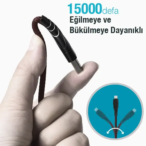 ALLY QC3.0 USB To Type-c Hızlı Şarj Kablosu-(5775)