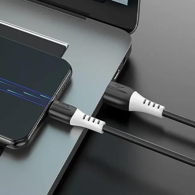 HOCO X82 Micro USB to USB 2.4A Silikon Data ve Şarj Kablosu-(5775)