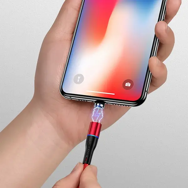 Usams Mıknatıslı Başlık İPhone 14-13-12-11  usb Şarj Kablosu-(5775)