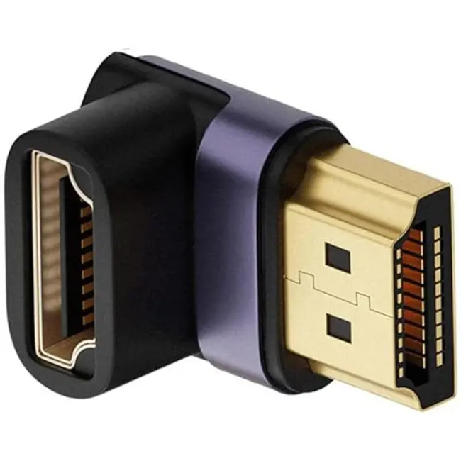 ALLY HDMI To HDMI 8K 2.1UHD 90 Derece Mıknatıs Başlıklı Çevirici Otg Adaptör-(5775)