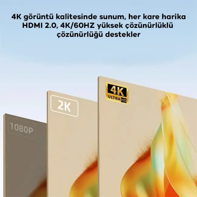 ALLY HDMI To Type-c 4K 60Hz Mıknatıs Başlıklı Çevirici Otg Adaptör-(5775)