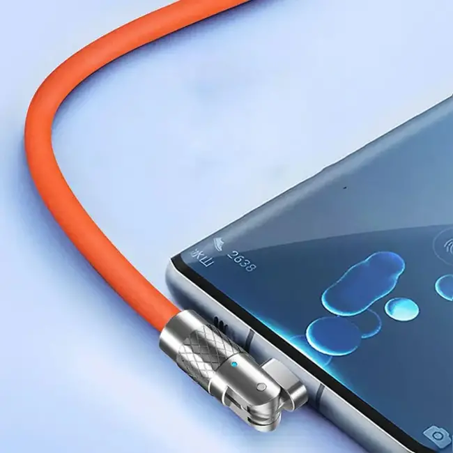 ALLY 180° Dönebilen USB To Type-C 120W Hızlı Şarj Kablosu 1 Metre-(5775)