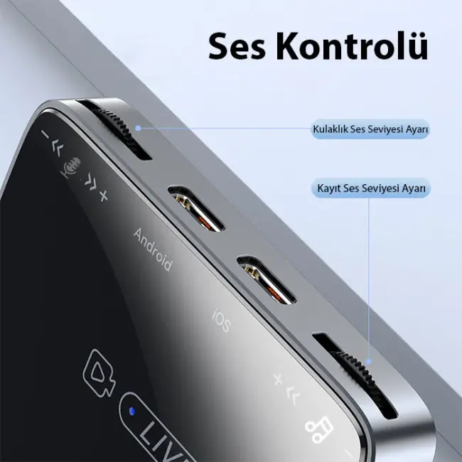 ALLY MH-319 Type-c 2 İN 1 Canlı Yayın İçin Dönüştürücü Live Converter-(5775)