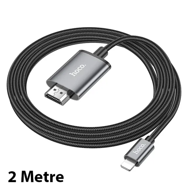 Hoco UA27 Lightning To HDMI HDTV Dönüştürücü Adaptör (4K 30Hz) Kablo-(5775)