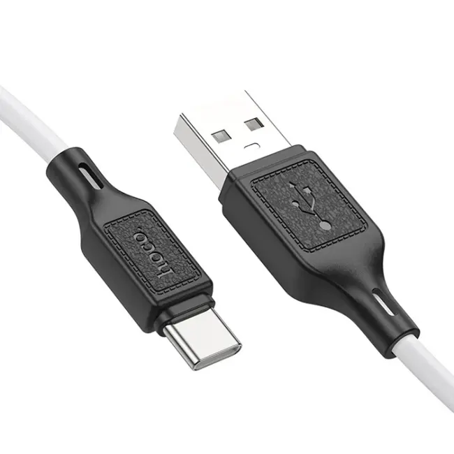 HOCO X90 USB to Type-C 3A Silikon Hızlı Şarj ve Data Kablosu-(5775)