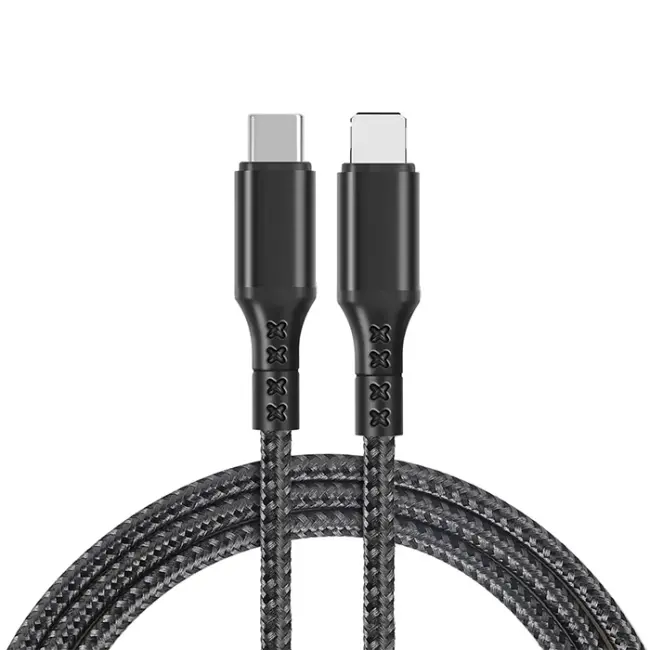 ALLY 1mt 27W Type-C To iPhone Lightning Süper Hızlı Data ve Şarj Kablosu Akım ve Isı Korumalı Halat-(5775)