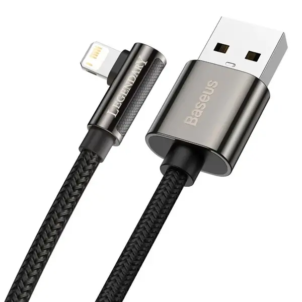 Baseus Legend Elbow USB to iPhone Lightning 2.4A Hızlı Data Şarj Kablosu 1m-(5775)