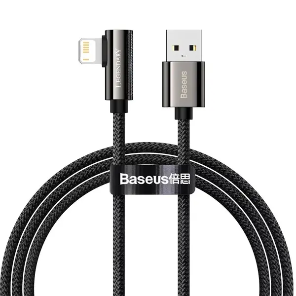 Baseus Legend Elbow USB to iPhone Lightning 2.4A Hızlı Data Şarj Kablosu 1m-(5775)