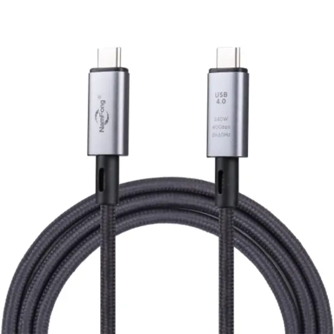 Ally USB 4.0 240W Type-C to Type-C 8K Görüntü-Data ve Ultra Hızlı Şarj Kablosu 1 Metre-(5775)