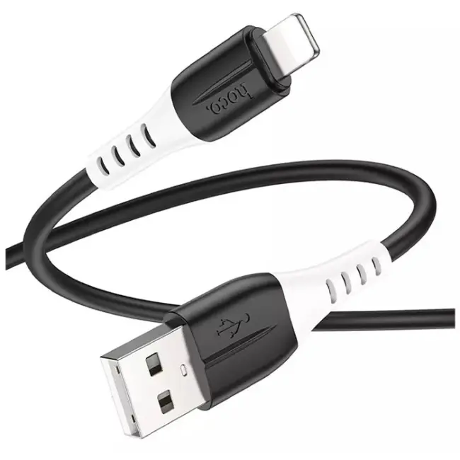 HOCO X82 iPhone Lightning to USB 2.4A Silikon Data ve Şarj Kablosu-(5775)