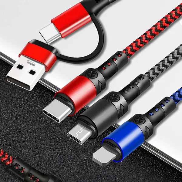 Ally PD IPhone li?ghtni?ng Type-c Mi?kro Hizli All in 1 Sarj Kablosu  Kopmaz Halat 1.20-(5775)