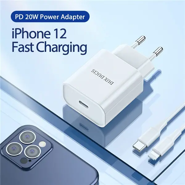 DUX DUCIS C50 PD 20W Hızlı Şarj Aleti 20W USB-C Güç Adaptörü-(5775)