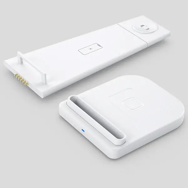 ALLY 15W 3in1 Şarj Standı Wireless Kablosuz Şarj iPhone+iWatch+AirPods YM-UD21-(5775)