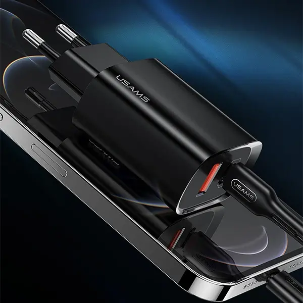 USAMS iPhone 20W QC3.0 + PD3.0  Hızlı Şarj Başlık US-CC121 T35-(5775)